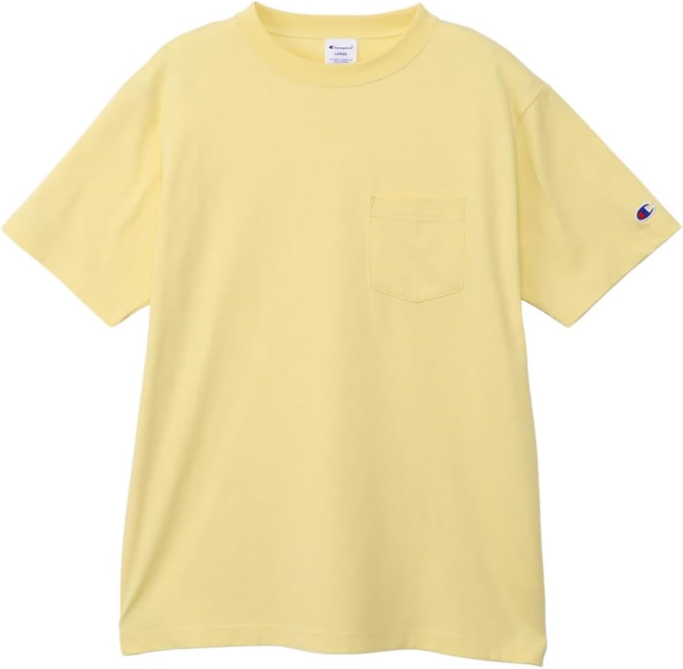 Футболка Champion с коротким рукавом, круглый вырез, 100% хлопок, США, футболка с коротким рукавом и карманом, бледно-желтый
Футболка Champion с коротким рукавом, круглый вырез, 100% хлопок, США, футболка с коротким рукавом и карманом, бледно-желтый