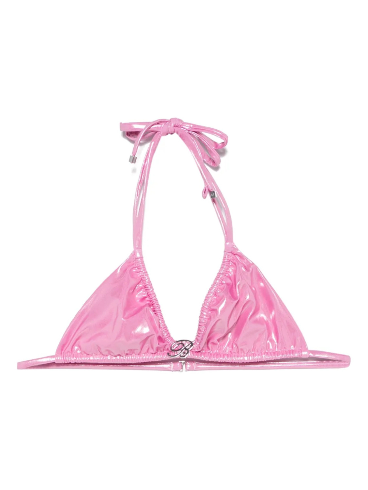 Ламинированный топ бикини Blumarine, розовый
Ламинированный топ бикини Blumarine, розовый