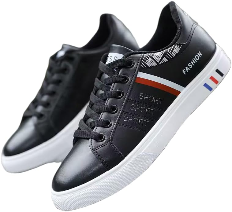 Мужские кеды для скейтбординга HCHCTRY - повседневные кроссовки на шнуровке, однотонные низкие кеды из ПУ, всесезонная обувь с круглым носком, текстильной внутренней отделкой, подошвой из ПВХ и стелькой из ткани для повседневной носки, черный
Мужские кеды для скейтбординга HCHCTRY - повседневные кроссовки на шнуровке, однотонные низкие кеды из ПУ, всесезонная обувь с круглым носком, текстильной внутренней отделкой, подошвой из ПВХ и стелькой из ткани для повседневной носки, черный