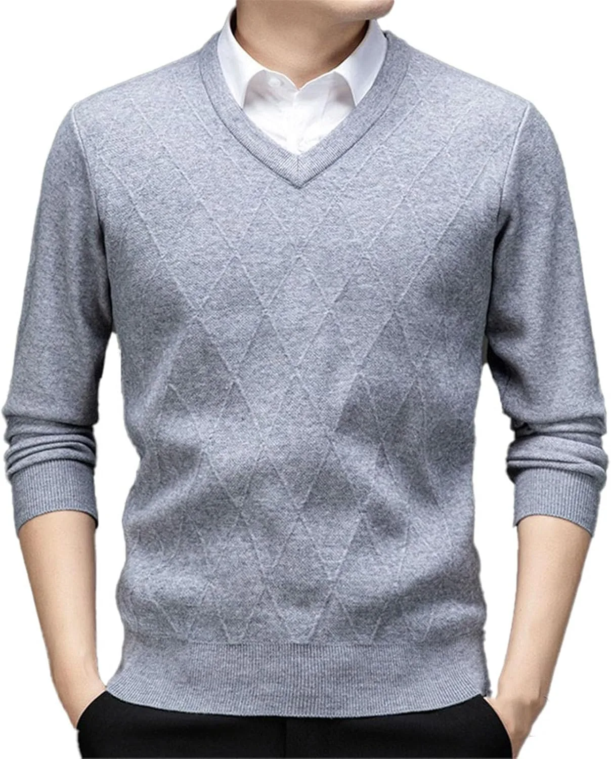 Осенне-зимний вязаный свитер V-образным вырезом CXLCZNKG
Осенне-зимний вязаный свитер V-образным вырезом CXLCZNKG