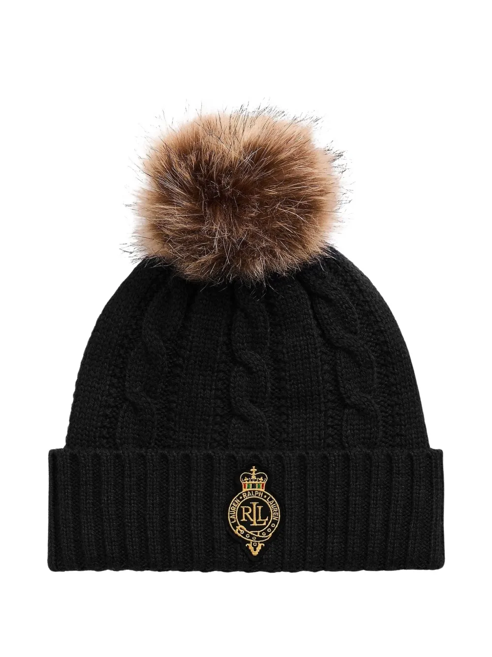 Вязаная шапка с помпоном Lauren Ralph Lauren, черный
Вязаная шапка с помпоном Lauren Ralph Lauren, черный
