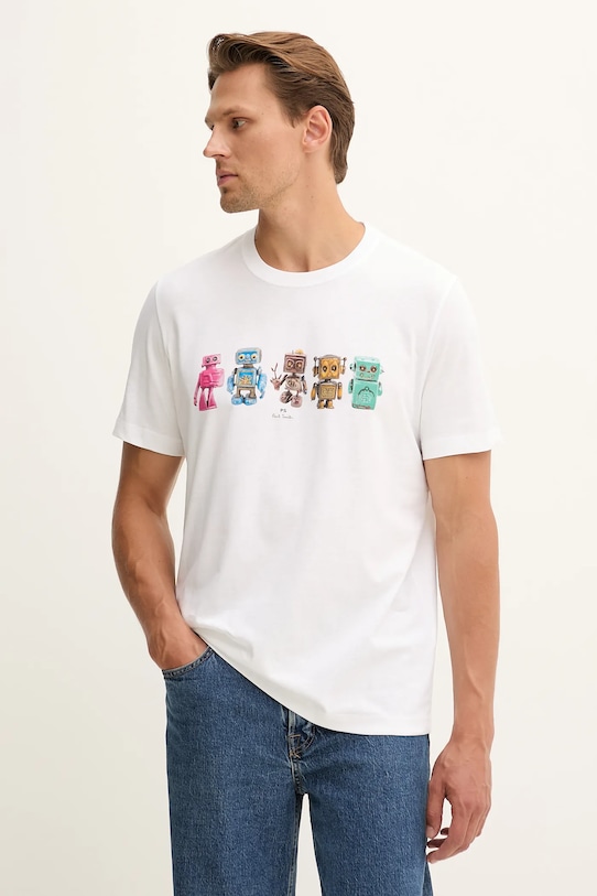 Хлопковая футболка Ps Paul Smith, белый
Хлопковая футболка Ps Paul Smith, белый