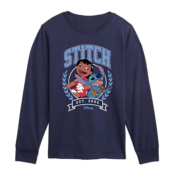 Футболка с длинным рукавом Lilo & Stitch collegiate est 2002 для мальчиков Disney
Футболка с длинным рукавом Lilo & Stitch collegiate est 2002 для мальчиков Disney