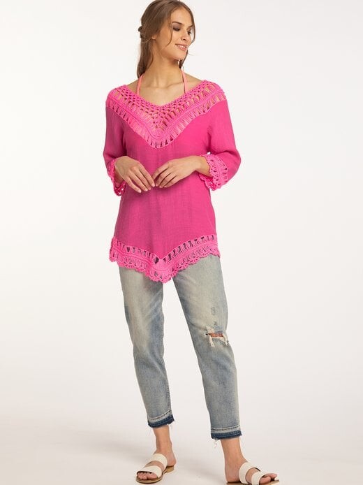 Туника с деталью, связанной крючком Izia, розовый
Туника с деталью, связанной крючком Izia, розовый