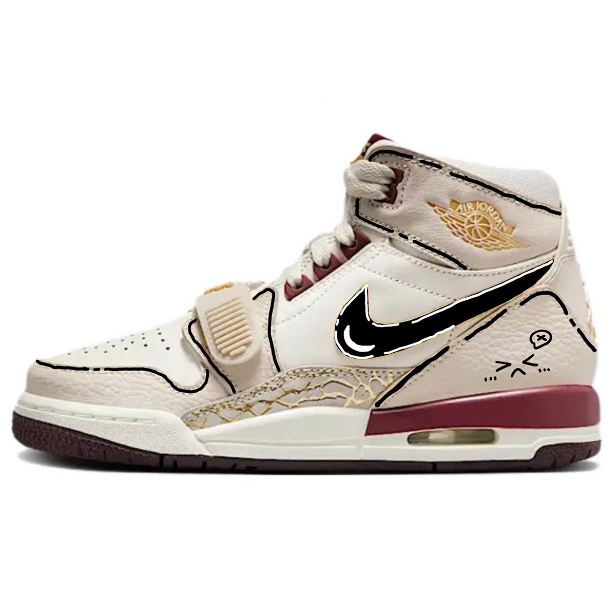 Детские баскетбольные кроссовки Legacy 312 с противоскользящим износостойким верхом и высоким голенищем для подростков Jordan, бежевый
Детские баскетбольные кроссовки Legacy 312 с противоскользящим износостойким верхом и высоким голенищем для подростков Jordan, бежевый