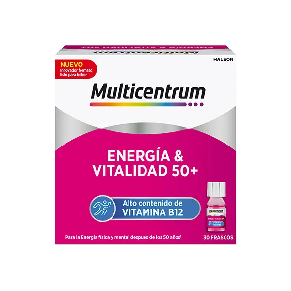 Энергия и жизненная сила 50+ Complemento Alimenticio Vitaminas Multicentrum, 30 UD
Энергия и жизненная сила 50+ Complemento Alimenticio Vitaminas Multicentrum, 30 UD