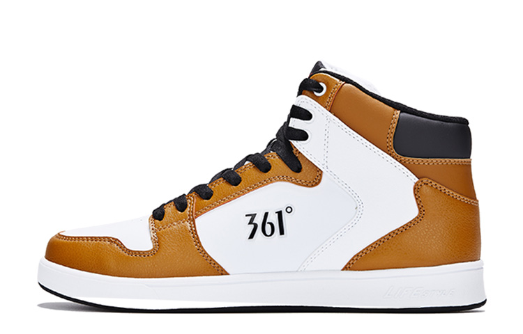 361° Кроссовки для скейтбординга Coverage с противоскользящим покрытием, износостойкие и сбалансированные, высокие, мужские, теплые, коричневого и белого цвета
361° Кроссовки для скейтбординга Coverage с противоскользящим покрытием, износостойкие и сбалансированные, высокие, мужские, теплые, коричневого и белого цвета