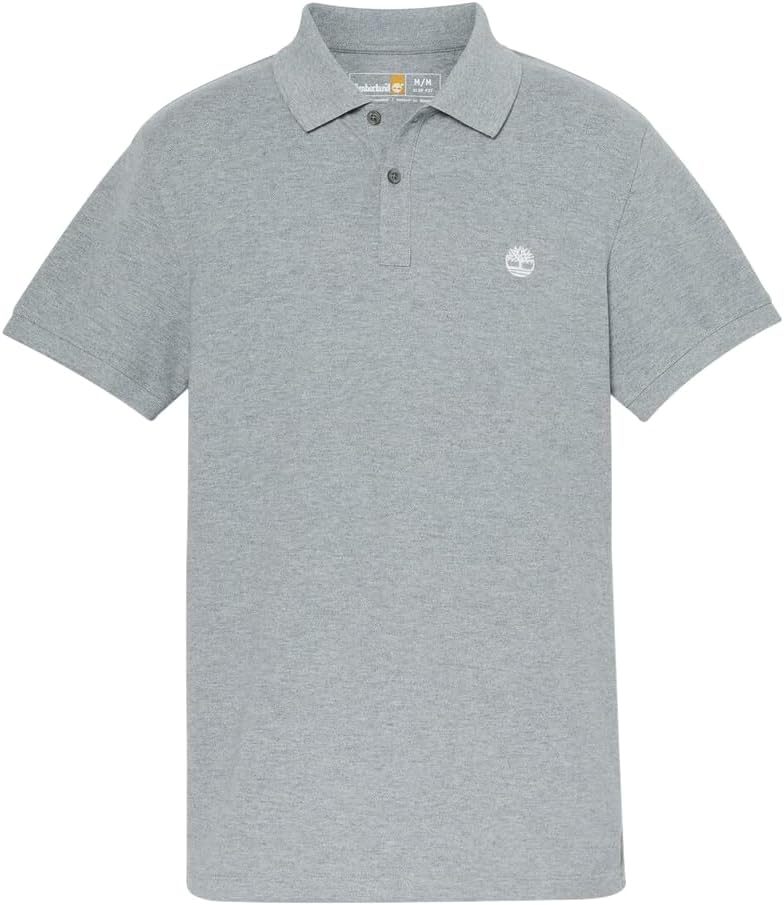 Мужская поло-рубашка Timberland с коротким рукавом и логотипом, белый/серый
Мужская поло-рубашка Timberland с коротким рукавом и логотипом, белый/серый