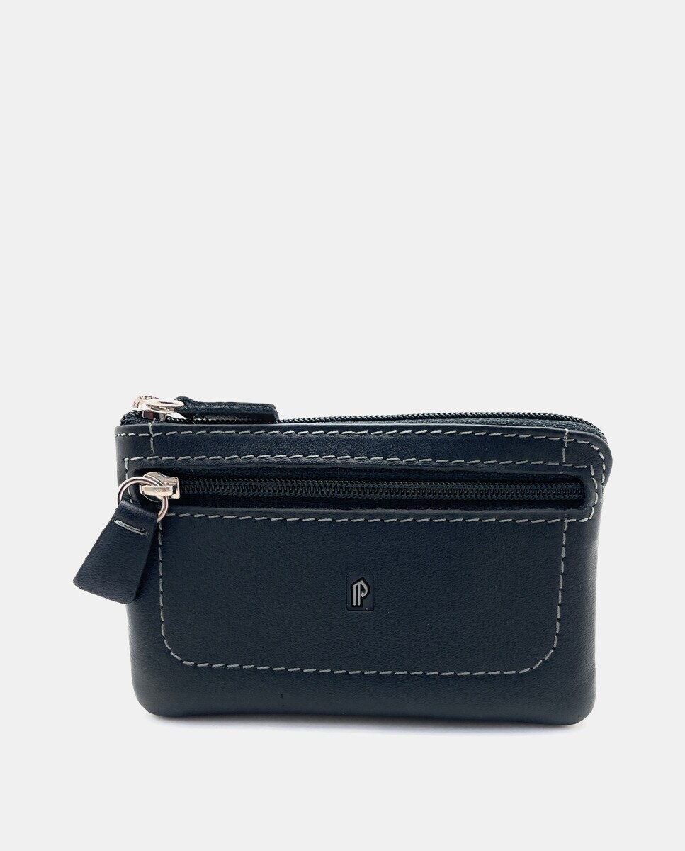 Кошелек на двух молниях из черной кожи Pielnoble, черный
Кошелек на двух молниях из черной кожи Pielnoble, черный