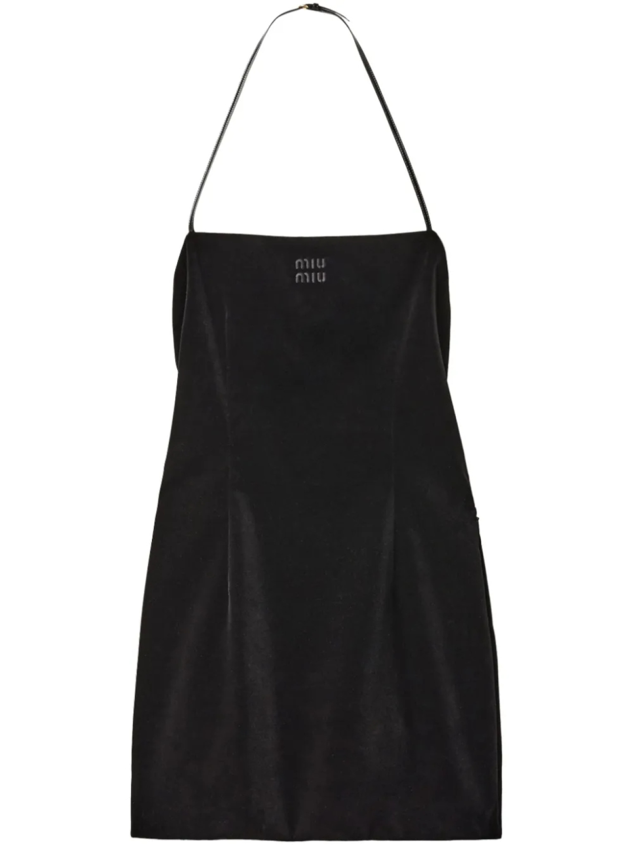 Miu Miu бархатное платье мини, черный
Miu Miu бархатное платье мини, черный