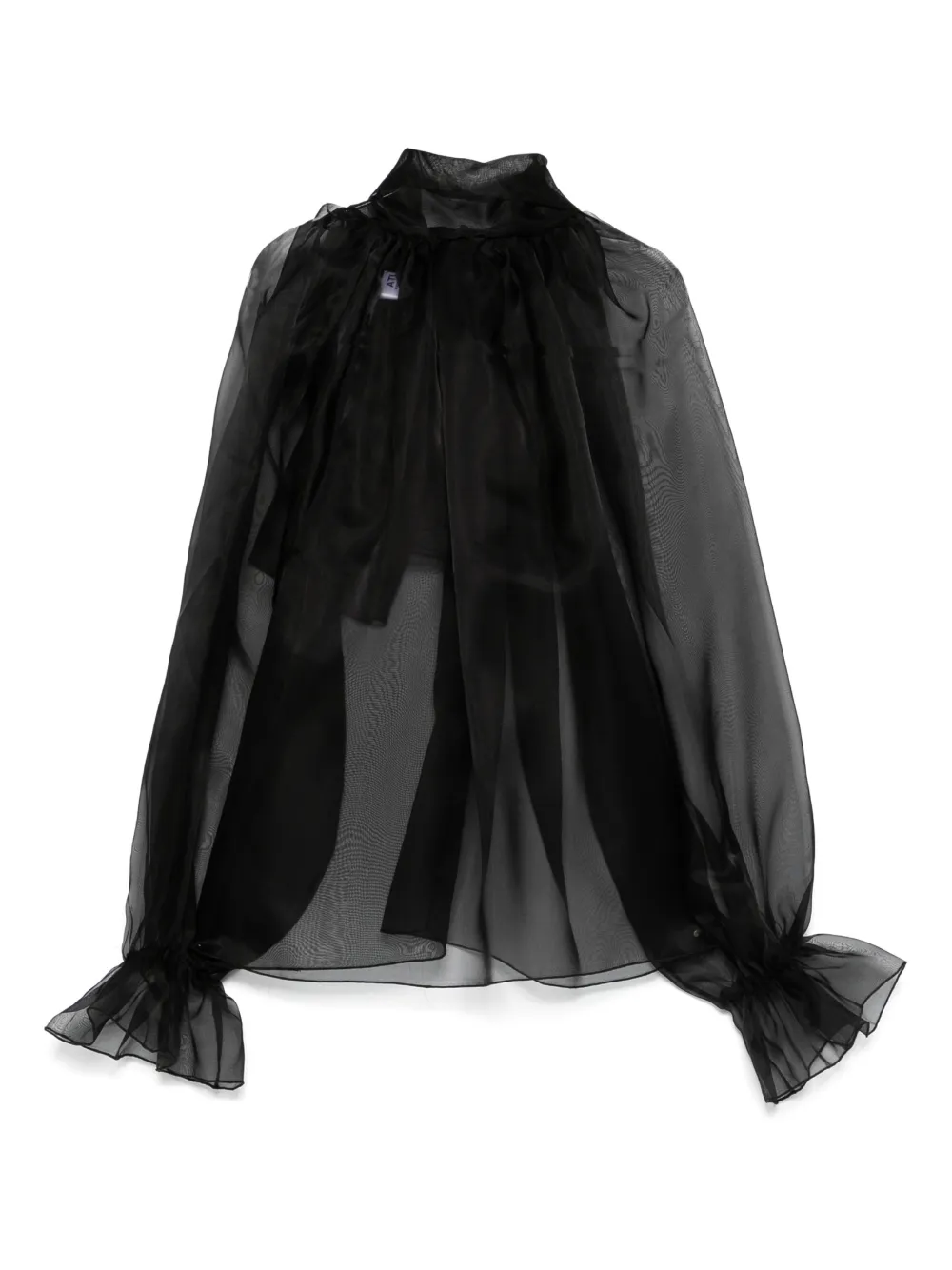 Топ с оборками и высоким воротником Atu Body Couture, черный
Топ с оборками и высоким воротником Atu Body Couture, черный