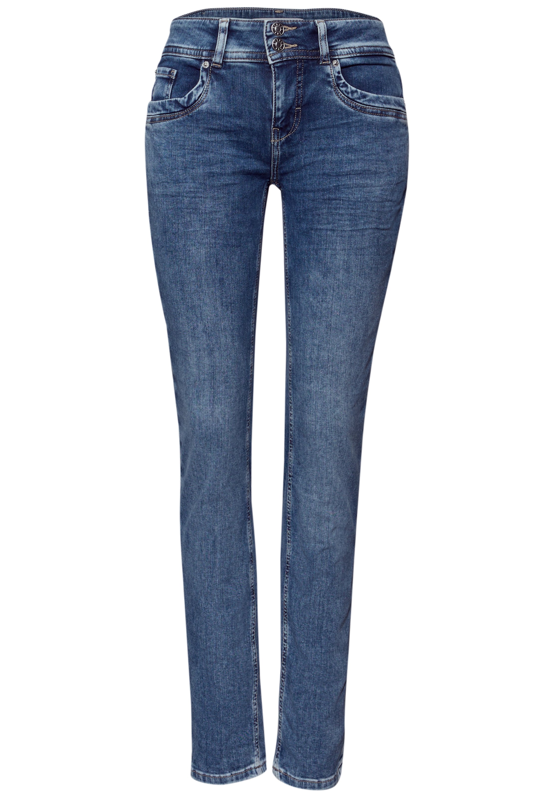 STREET ONE Джинсы синие slim fit
STREET ONE Джинсы синие slim fit