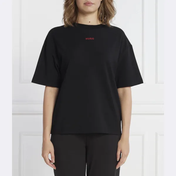 Футболка оверсайз в стиле шаффл Hugo, черный
Футболка оверсайз в стиле шаффл Hugo, черный
