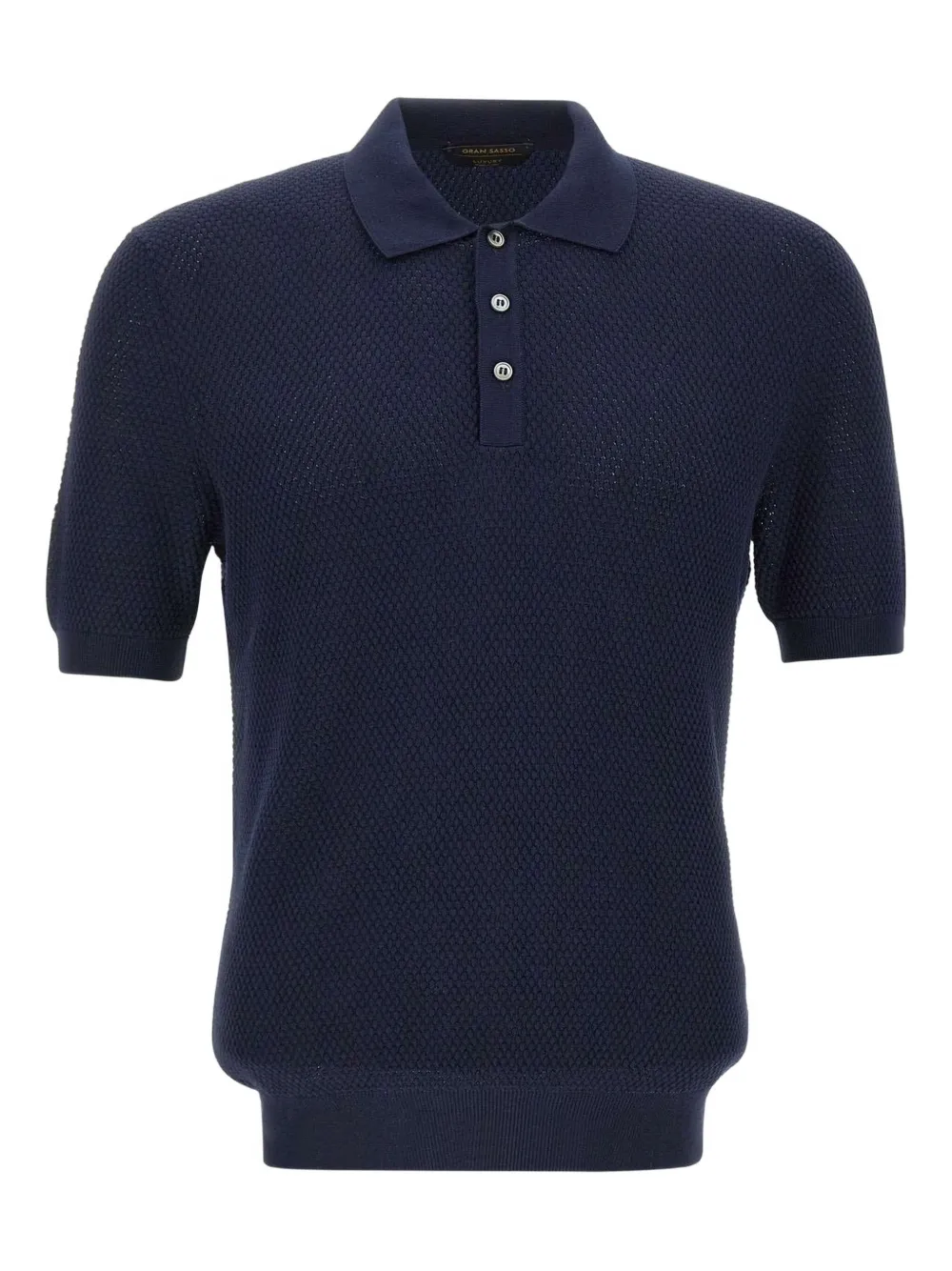 Текстурированная рубашка-поло с короткими рукавами Gran Sasso, синий
Текстурированная рубашка-поло с короткими рукавами Gran Sasso, синий