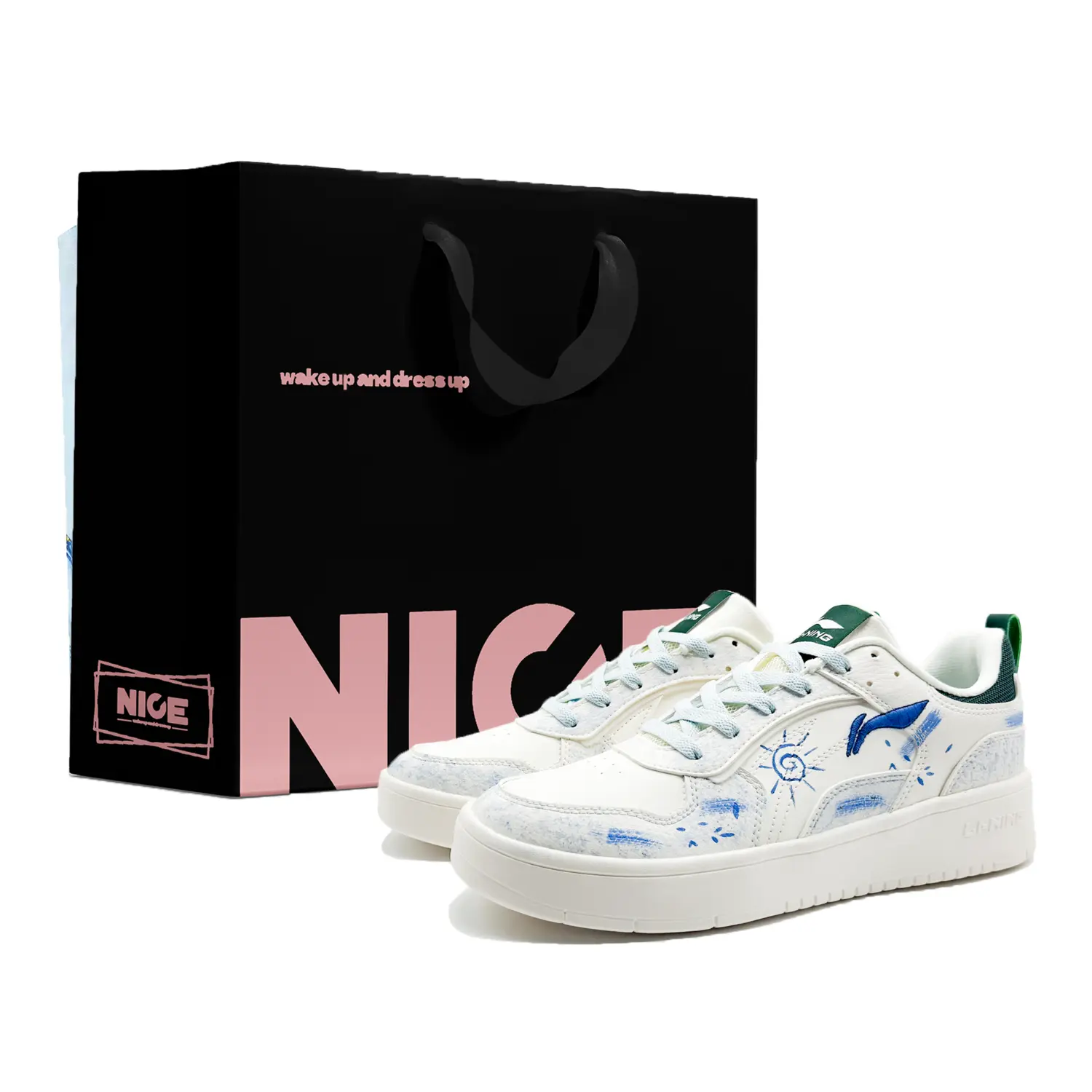 LINING Кроссовки для скейтбординга Spike Years, нескользящие, износостойкие, дышащие, с низким верхом, мужские, сине-белые
LINING Кроссовки для скейтбординга Spike Years, нескользящие, износостойкие, дышащие, с низким верхом, мужские, сине-белые