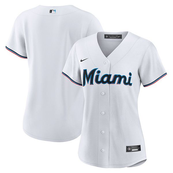 Женская белая реплика футболки команды Miami Marlins Nike, Белый, Женская белая реплика футболки команды Miami Marlins Nike
Женская белая реплика футболки команды Miami Marlins Nike, Белый, Женская белая реплика футболки команды Miami Marlins Nike