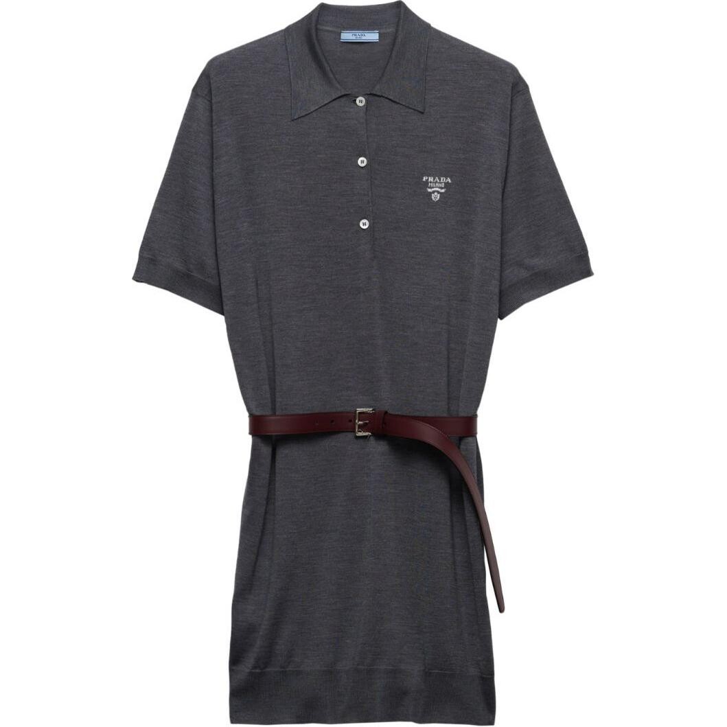 Платье с короткими рукавами женское серое Prada
Платье с короткими рукавами женское серое Prada