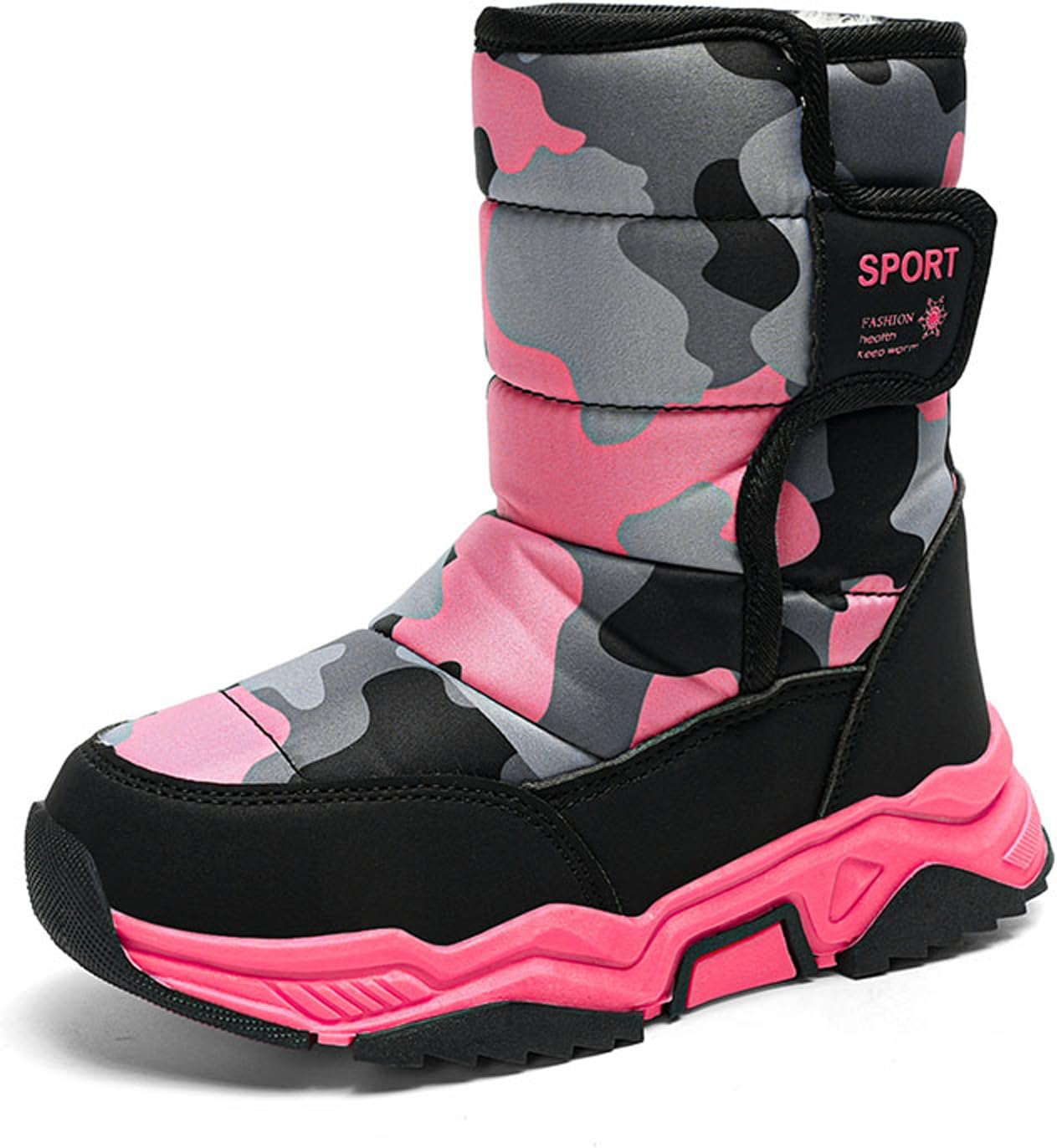 Зимние детские ботинки для мальчиков и девочек, снежные ботинки, водоотталкивающие, на щиколотку, с нескользящей подошвой, на липучке BIUHFN, Rose Red
Зимние детские ботинки для мальчиков и девочек, снежные ботинки, водоотталкивающие, на щиколотку, с нескользящей подошвой, на липучке BIUHFN, Rose Red