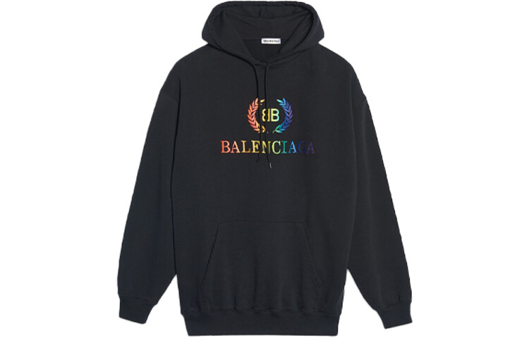Толстовка женская Balenciaga с цветным логотипом, черный
Толстовка женская Balenciaga с цветным логотипом, черный