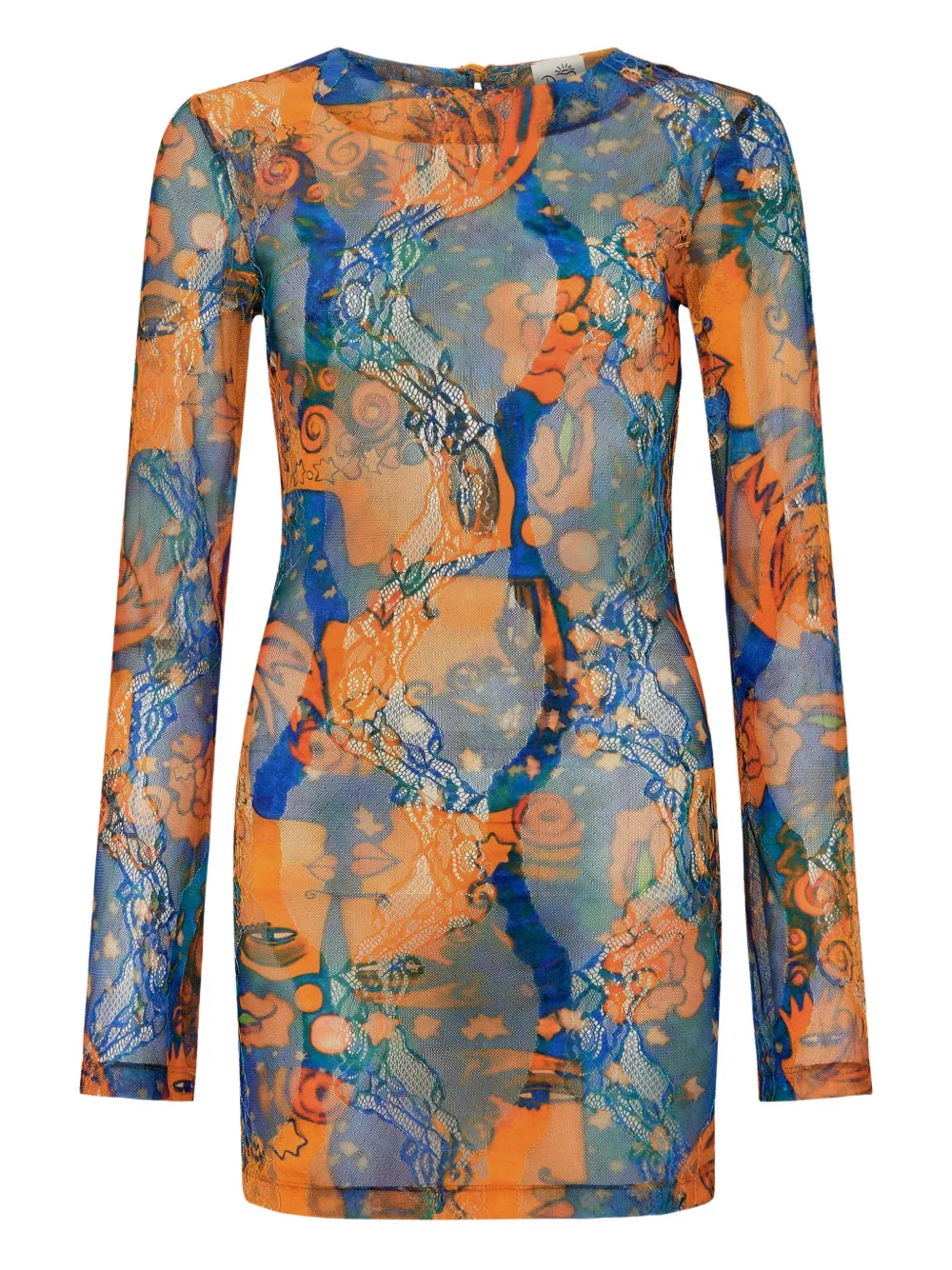 Сетчатое платье мини El Beso Donde Esteban, синий
Сетчатое платье мини El Beso Donde Esteban, синий