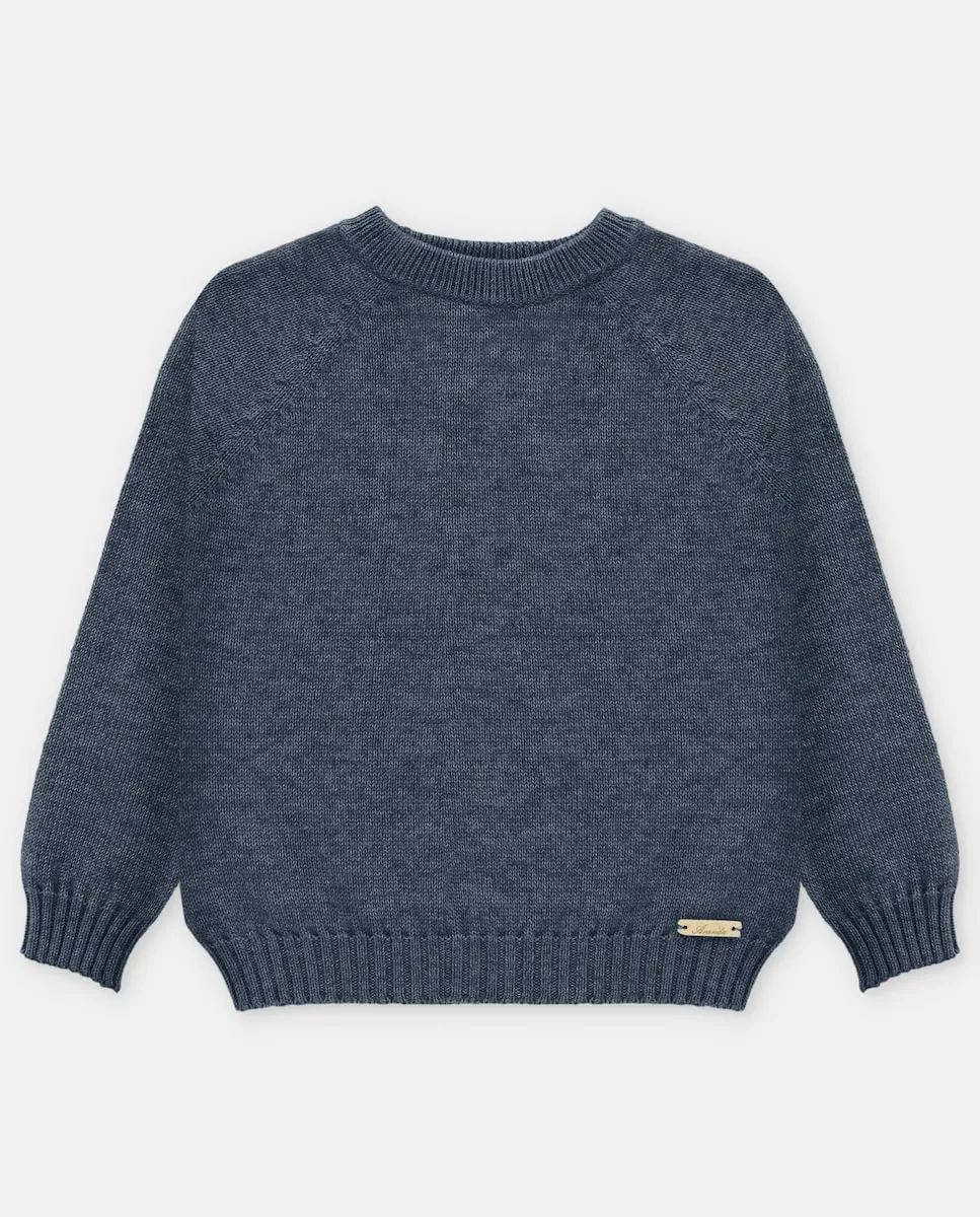 Джемпер для младенца с круглым вырезом, темно-синего цвета Martín Aranda
Джемпер для младенца с круглым вырезом, темно-синего цвета Martín Aranda