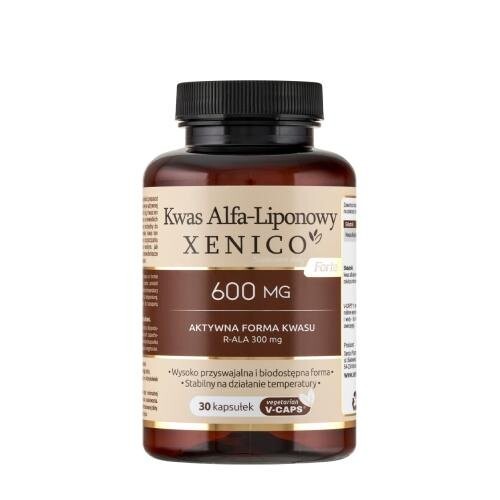 Xenico, Альфа-липоевая кислота форте, Биологически активная добавка, 30 капсул Inna Marka
Xenico, Альфа-липоевая кислота форте, Биологически активная добавка, 30 капсул Inna Marka