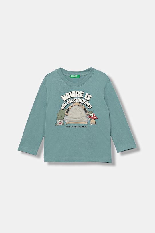 Детская хлопковая кофта с длинным рукавом United Colors Of Benetton, бирюзовый
Детская хлопковая кофта с длинным рукавом United Colors Of Benetton, бирюзовый