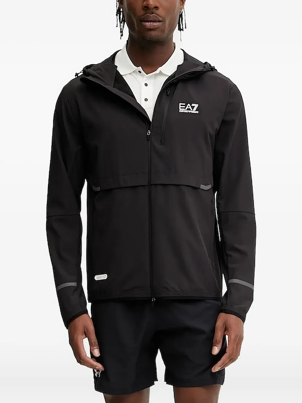 Куртка с капюшоном и светоотражающими деталями Ea7 Emporio Armani, черный
Куртка с капюшоном и светоотражающими деталями Ea7 Emporio Armani, черный