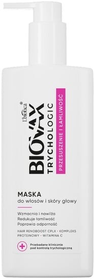 Маска от сухости и ломкости для волос и кожи головы, 200мл BIOVAX Trychologic
Маска от сухости и ломкости для волос и кожи головы, 200мл BIOVAX Trychologic