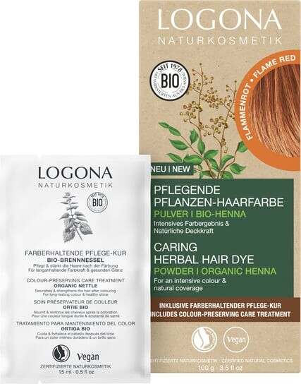 Краска-пудра для волос Logona Plant 03 Flame Red 100г
Краска-пудра для волос Logona Plant 03 Flame Red 100г