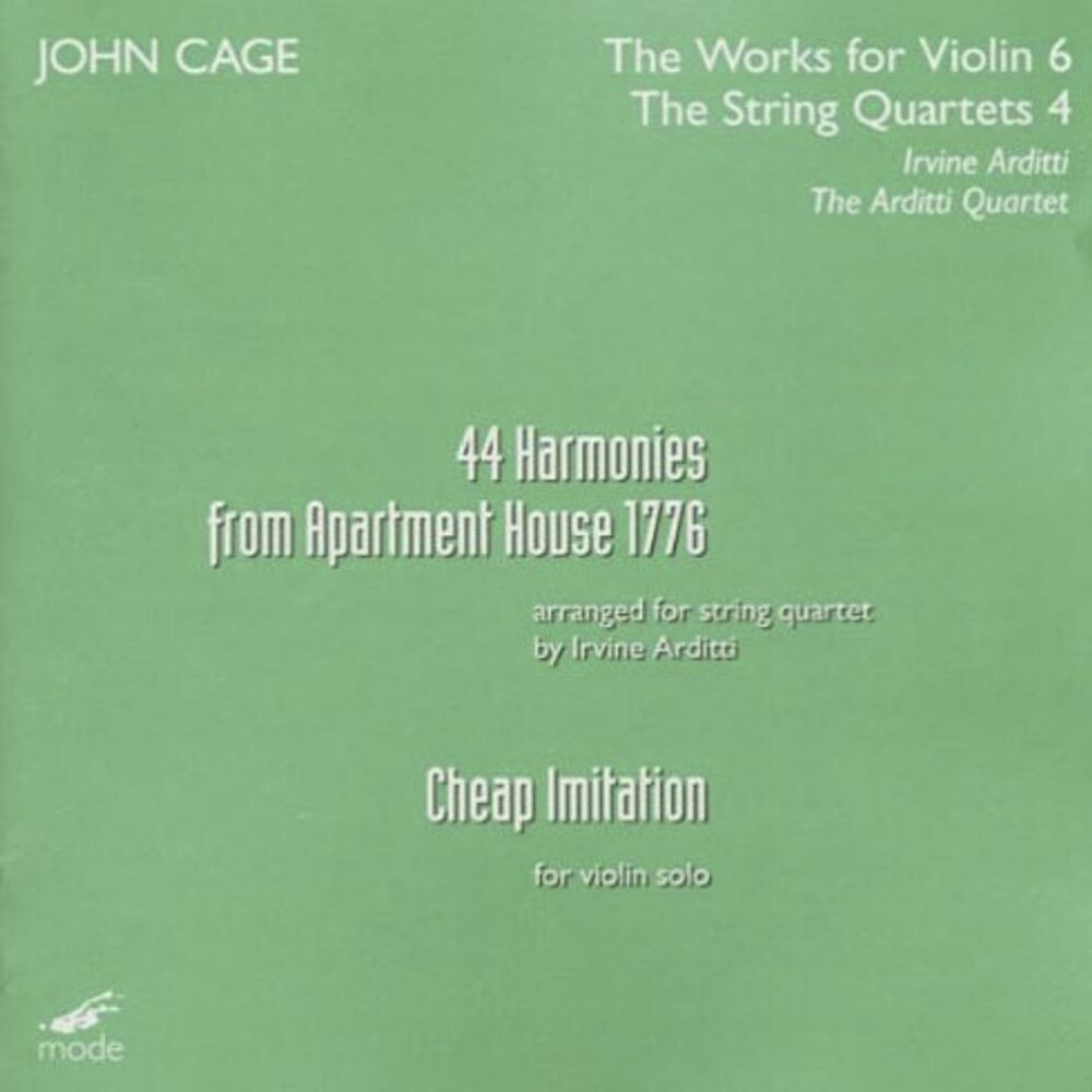 Диск CD 44 Harmonies From Apartment House 1776 / Cheap Imitation - John Cage, Arditti Quartet
Диск CD 44 Harmonies From Apartment House 1776 / Cheap Imitation - John Cage, Arditti Quartet
