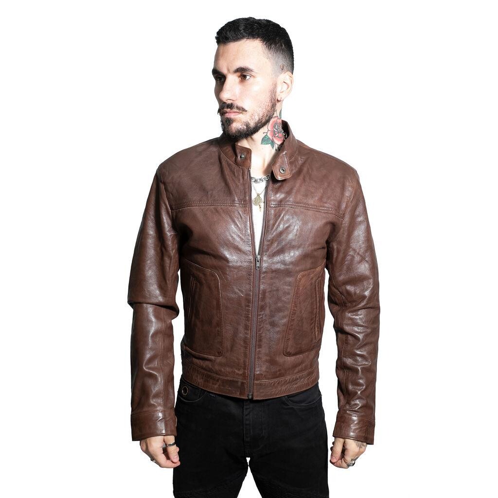 Байкерская куртка классического кроя из кожи austin Infinity Leather, коричневый
Байкерская куртка классического кроя из кожи austin Infinity Leather, коричневый