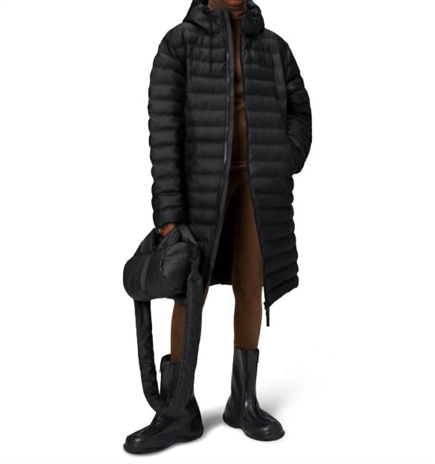 Удлиненная стеганая куртка Lohja черного цвета унисекс Rains, черный
Удлиненная стеганая куртка Lohja черного цвета унисекс Rains, черный