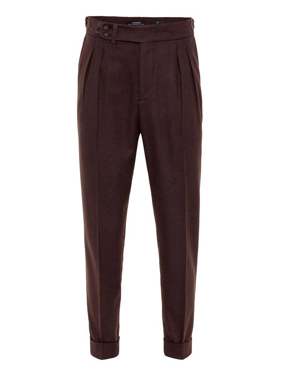 Зауженные брюки со складками спереди Antioch, коричневый
Зауженные брюки со складками спереди Antioch, коричневый