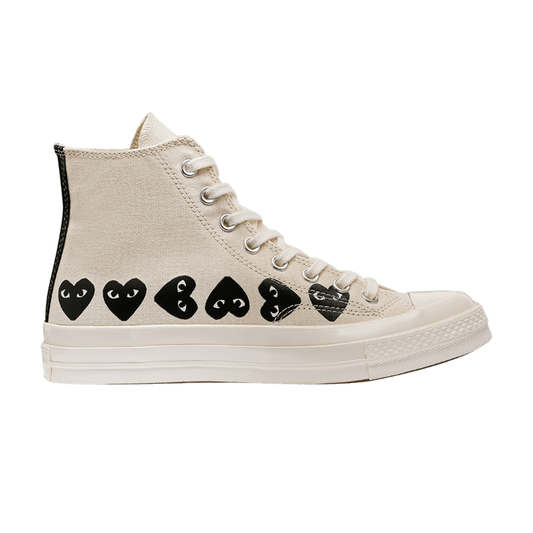 Кроссовки Converse Comme des Garçons PLAY x Chuck 70 High 'Multi Heart - Beige', кремовый
Кроссовки Converse Comme des Garçons PLAY x Chuck 70 High 'Multi Heart - Beige', кремовый