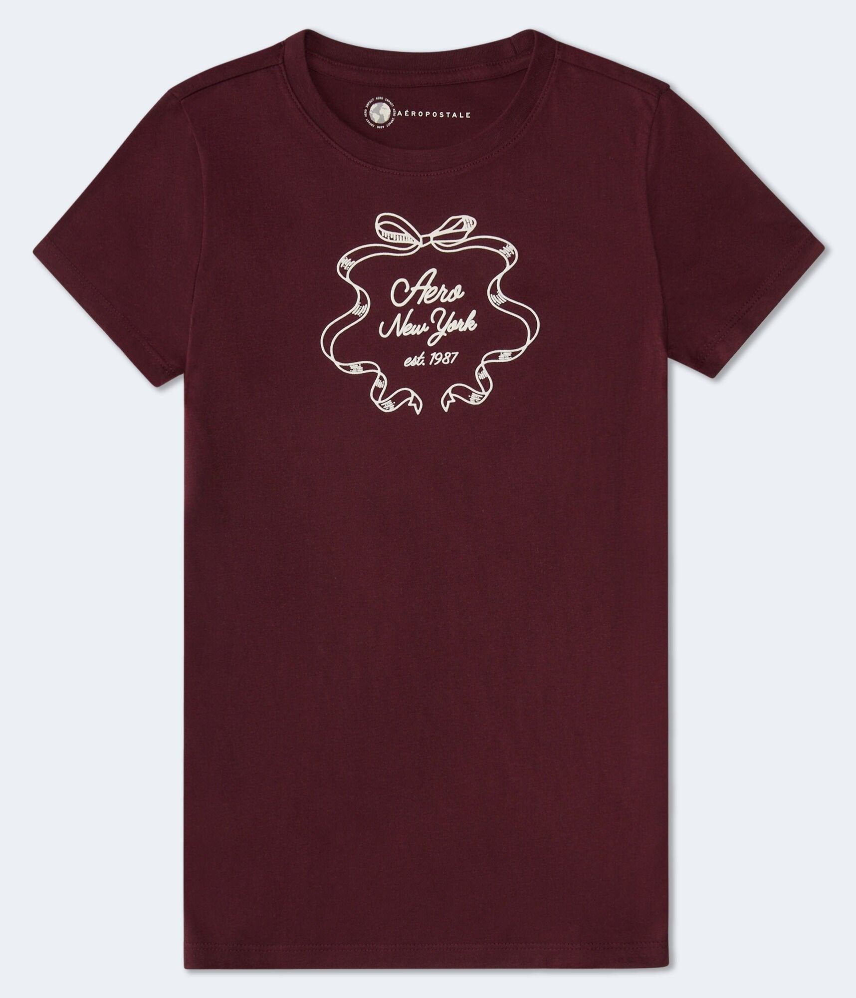 Футболка Aeropostale New York с ворсистым рисунком в виде лент, темно-красный
Футболка Aeropostale New York с ворсистым рисунком в виде лент, темно-красный