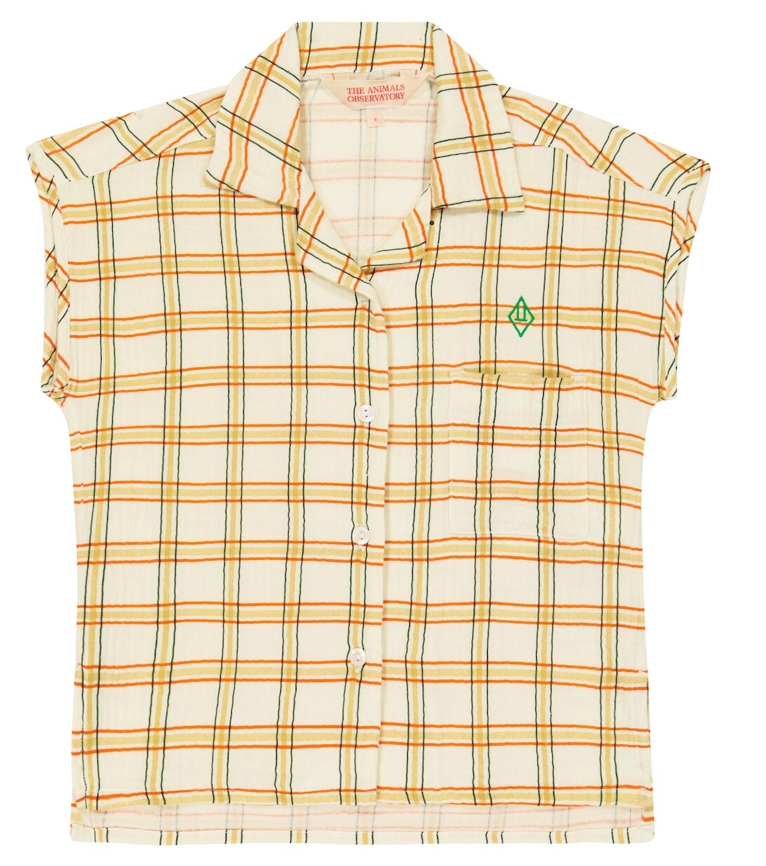 Хлопковый топ в клетку кенгуру The Animals Observatory, белый
Хлопковый топ в клетку кенгуру The Animals Observatory, белый