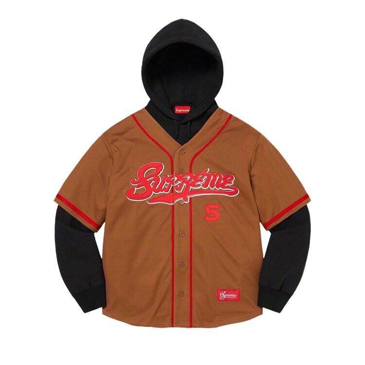 Толстовка Supreme Baseball Jersey Hooded Sweatshirt, коричневый
Толстовка Supreme Baseball Jersey Hooded Sweatshirt, коричневый