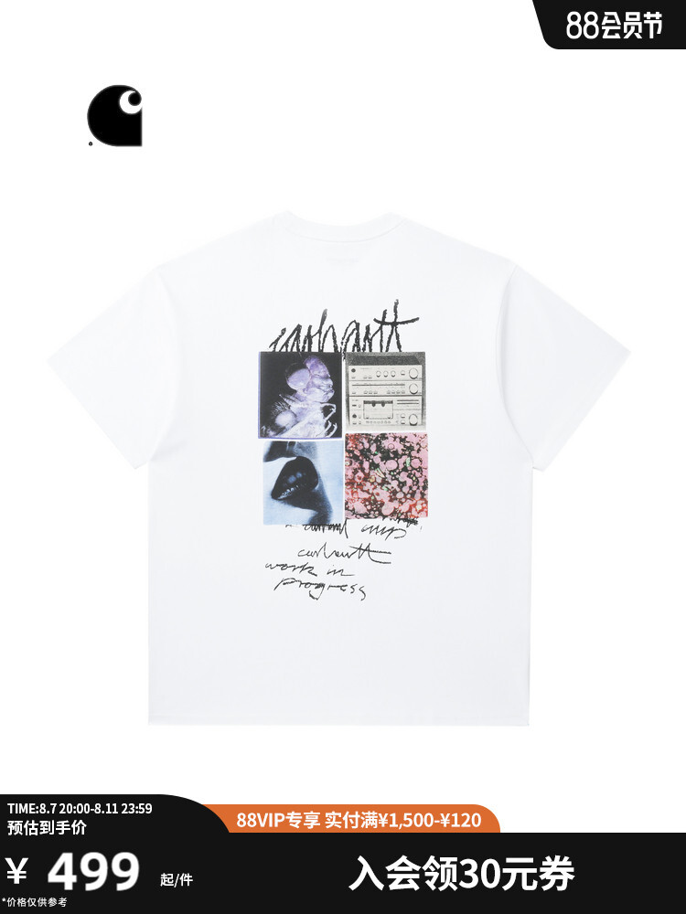 Футболка женская Carhartt WIP с реалистичным фото-пазлом и принтом, белый
Футболка женская Carhartt WIP с реалистичным фото-пазлом и принтом, белый