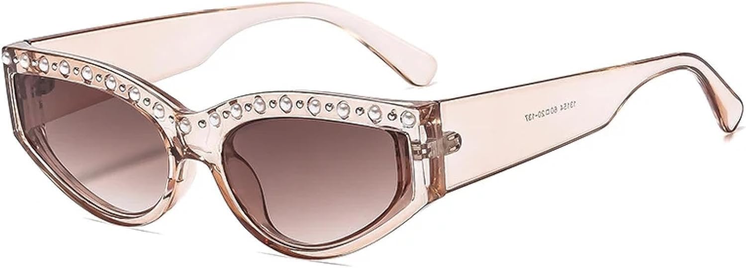 Стильные солнцезащитные очки в форме «кошачий глаз» с бриллиантами, в маленькой оправе, для женщин и мужчин, модные, класса люкс, для путешествий и вождения, с защитой от УФ-излучения UV400 TKKTLLT, Champagne Tea
Стильные солнцезащитные очки в форме «кошачий глаз» с бриллиантами, в маленькой оправе, для женщин и мужчин, модные, класса люкс, для путешествий и вождения, с защитой от УФ-излучения UV400 TKKTLLT, Champagne Tea