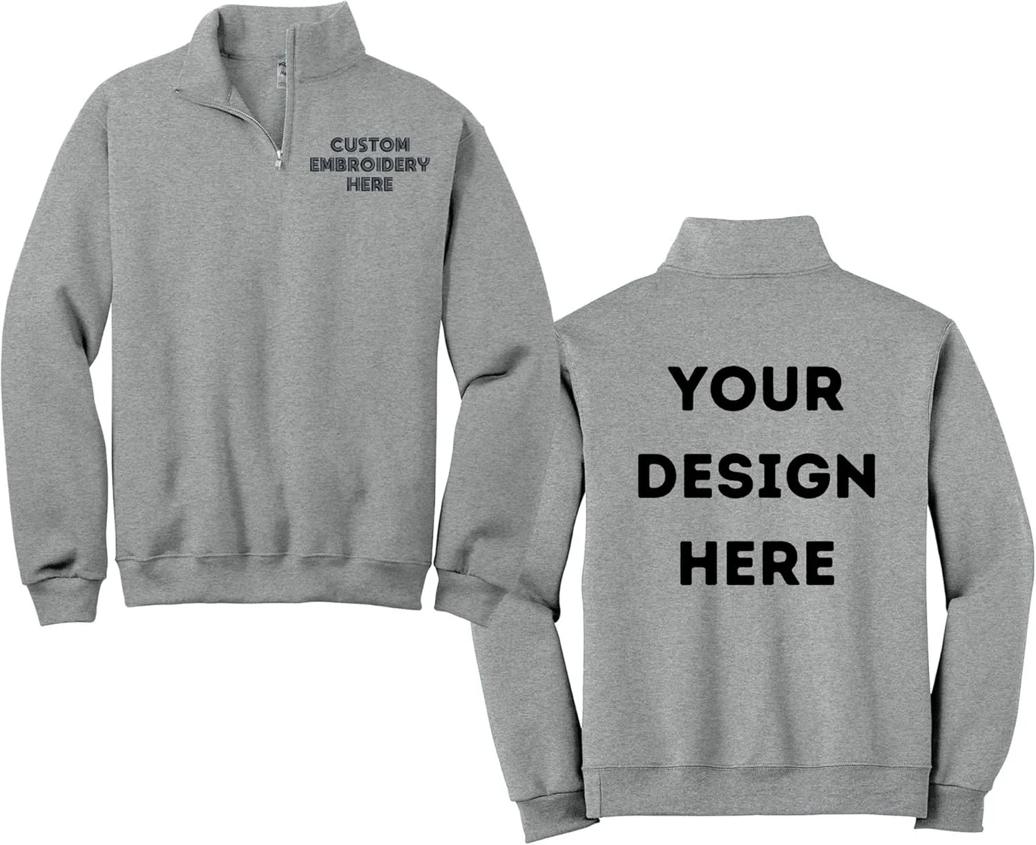 Кастомизированный свитшот Quarter Zip Pullover, дизайн спереди и сзади, 995M LOGO IMPRESSION
Кастомизированный свитшот Quarter Zip Pullover, дизайн спереди и сзади, 995M LOGO IMPRESSION