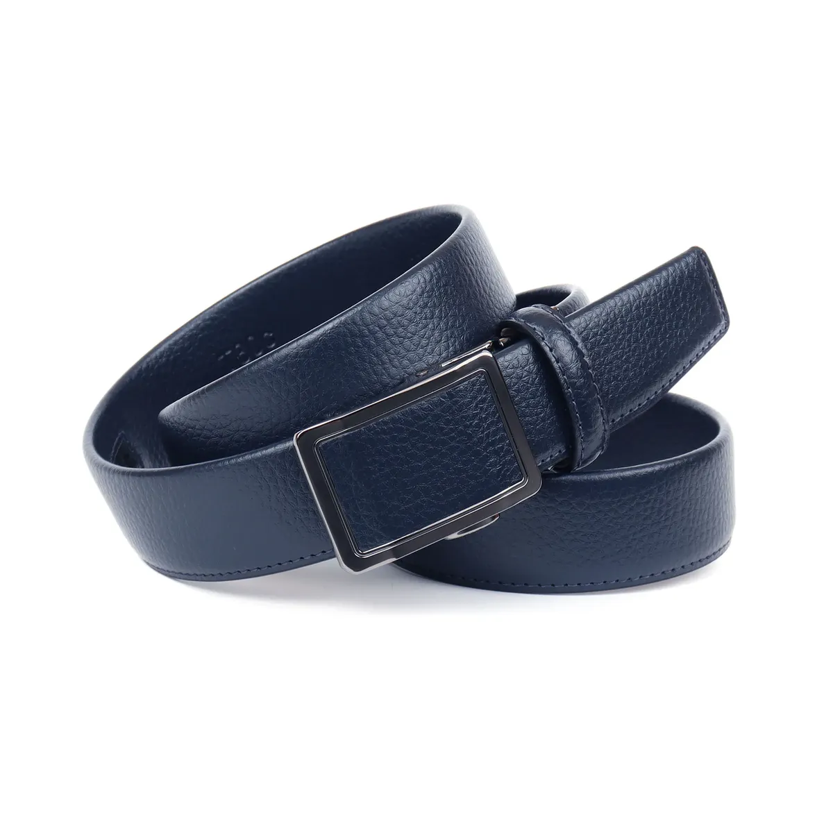 Ремень Anthoni Crown кожаный, зерненый, черненая застежка, синий
Ремень Anthoni Crown кожаный, зерненый, черненая застежка, синий