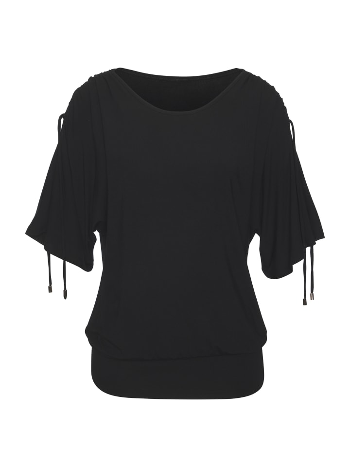 черная рубашка с круглым вырезом LASCANA
черная рубашка с круглым вырезом LASCANA