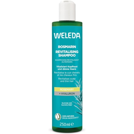 Восстанавливающий шампунь с маслом розмарина и гиалуроновой кислотой для роста волос Weleda
Восстанавливающий шампунь с маслом розмарина и гиалуроновой кислотой для роста волос Weleda