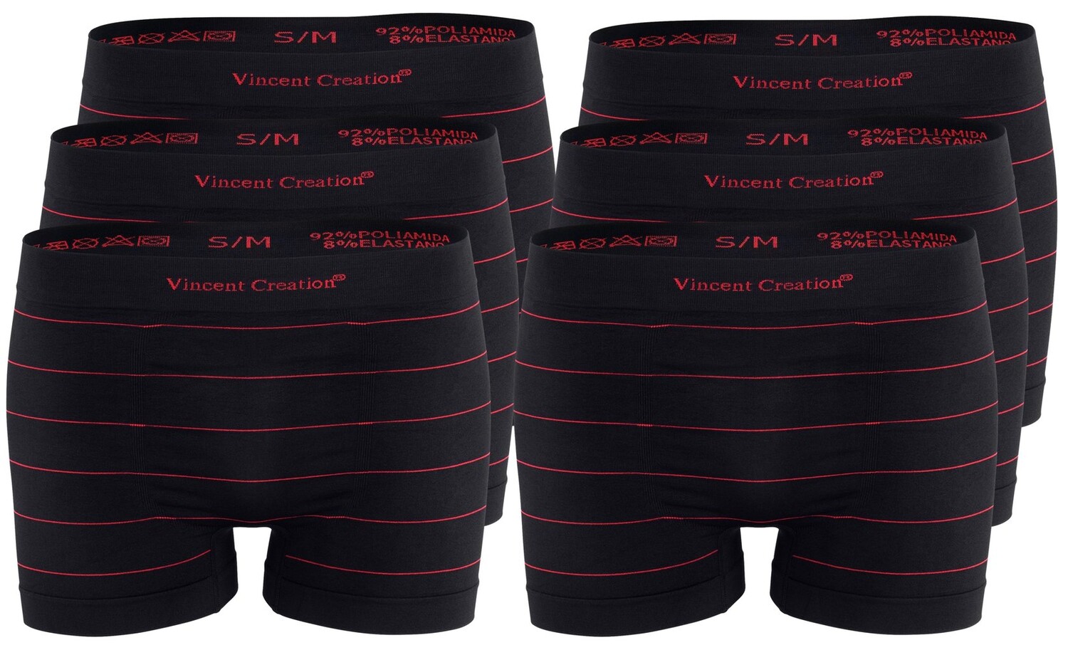 Боксеры Vincent Creation s 6 шт, Seamless, Nadelstreifen, черный
Боксеры Vincent Creation s 6 шт, Seamless, Nadelstreifen, черный