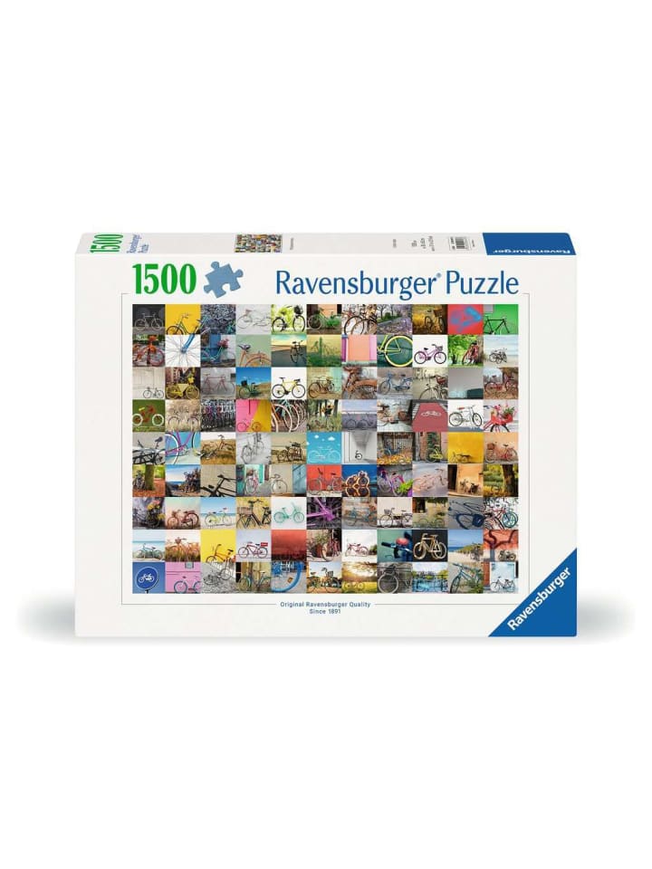 Пазл Ravensburger, 1500 деталей, 99 велосипедов и многое другое... в цвете
Пазл Ravensburger, 1500 деталей, 99 велосипедов и многое другое... в цвете