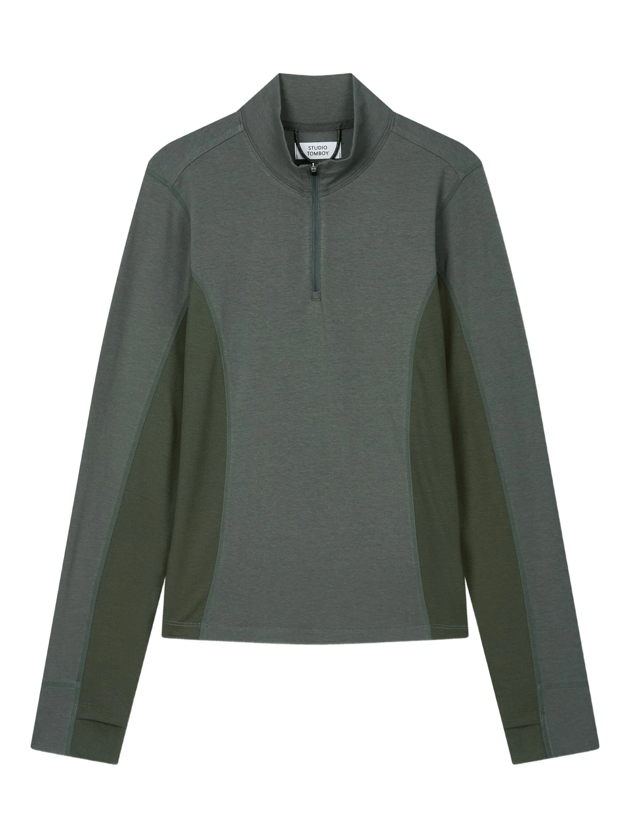 Толстовка с воротником на молнии Studio Tomboy, зеленый
Толстовка с воротником на молнии Studio Tomboy, зеленый