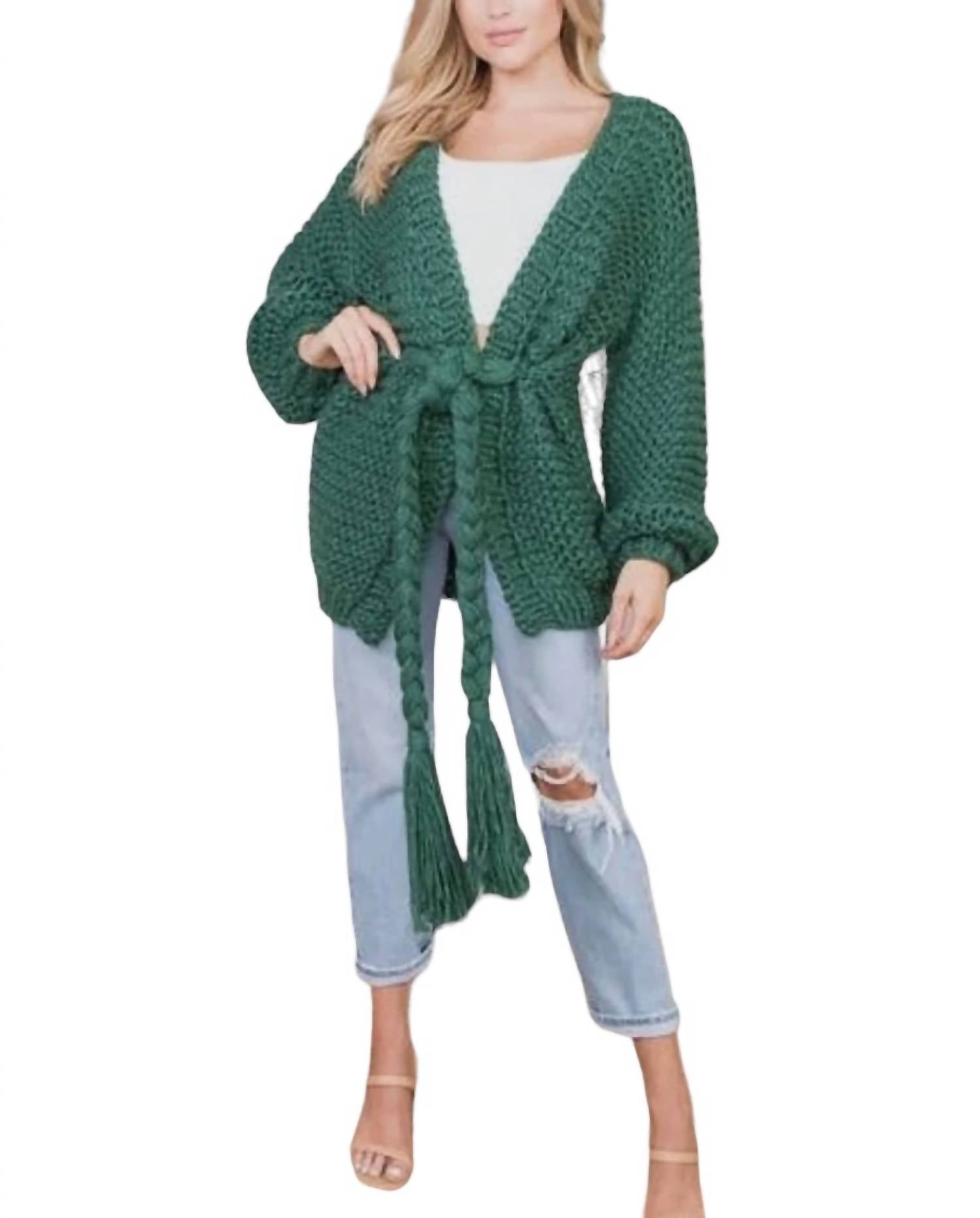 Кардиган Soho Chunky Crochet в цвете Hunter Green Smoke & Mirrors
Кардиган Soho Chunky Crochet в цвете Hunter Green Smoke & Mirrors