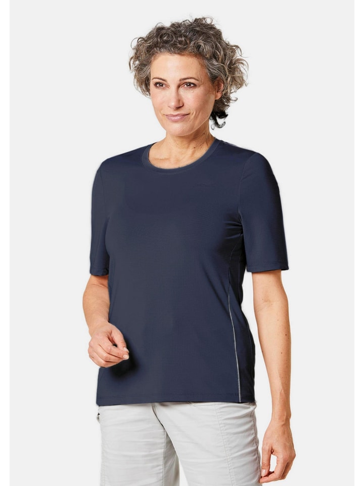 Спортивная рубашка со светоотражателями темно-синего цвета GOLDNER
Спортивная рубашка со светоотражателями темно-синего цвета GOLDNER