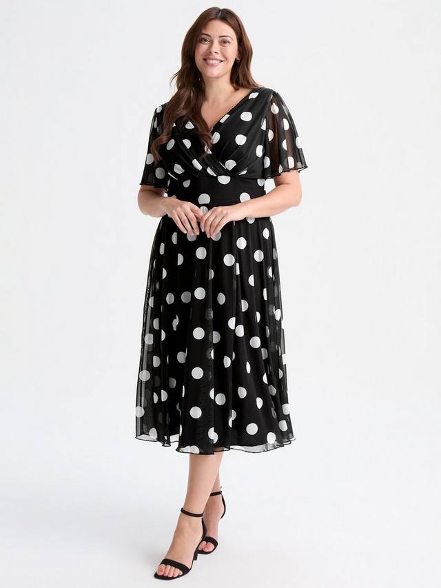 Сетчатое миди-платье victoria с ангельским рукавом в горошек Scarlett & Jo, черный/разноцветный
Сетчатое миди-платье victoria с ангельским рукавом в горошек Scarlett & Jo, черный/разноцветный